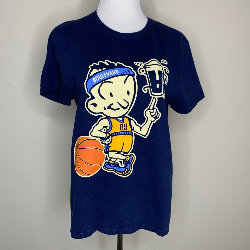 Boulevard Beer Basketball Graphic Tee T Shirt Medium
